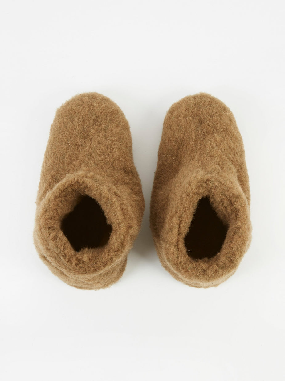 Snow Peak Snow Peak Wool Fleece Tent Shoe - Brown - Brown