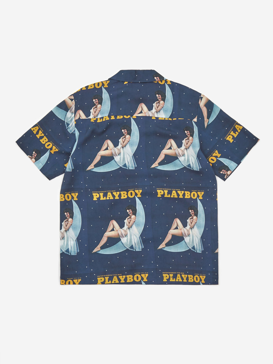 Soulland Soulland Orson Playboy Shortsleeve Shirt - Navy - Navy