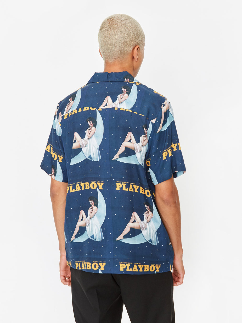 Soulland Soulland Orson Playboy Shortsleeve Shirt - Navy - Navy