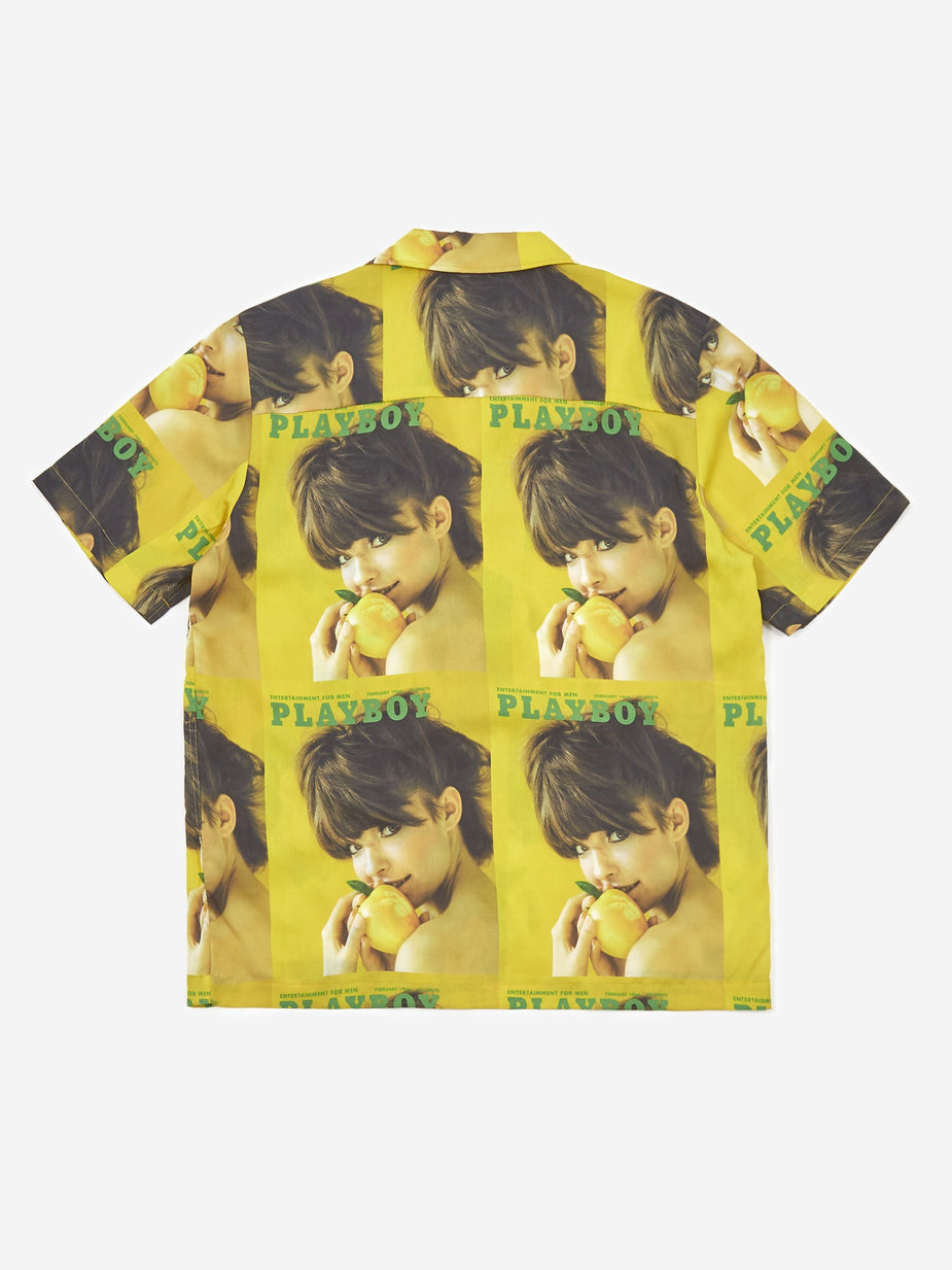 Soulland Soulland Orson Playboy Shortsleeve Shirt - Yellow - Yellow