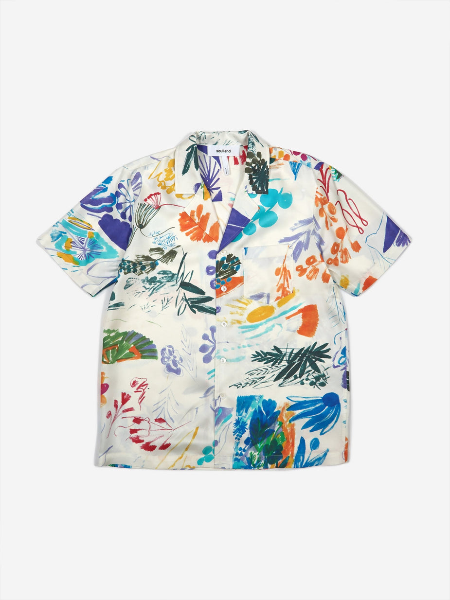 Soulland Soulland Orson Silk Shirt - Multi - Multi