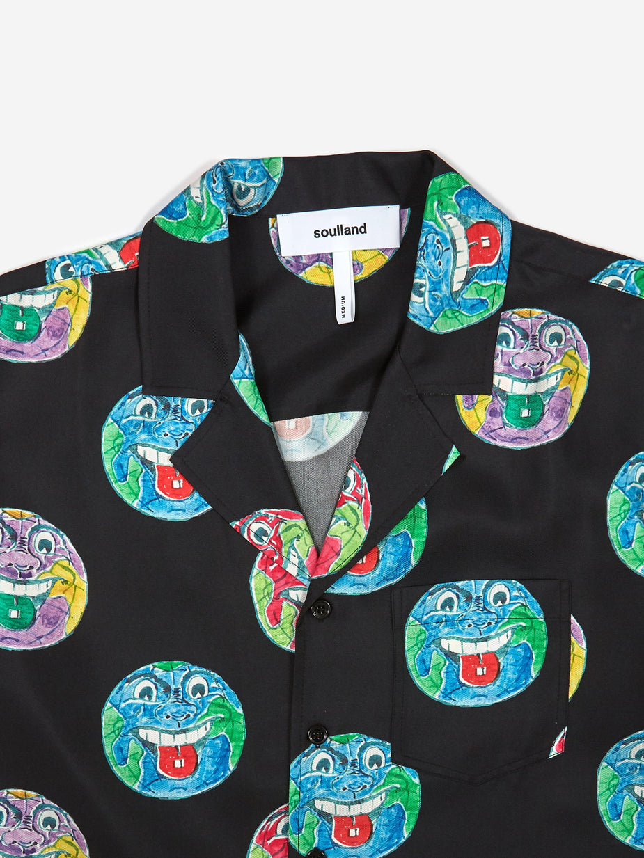 Soulland Soulland Orson Silk Shirt - White Multi - White