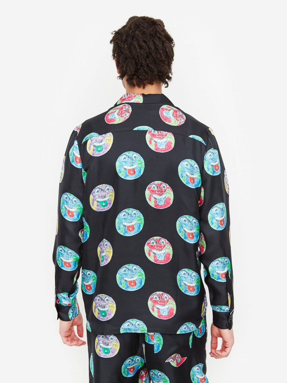 Soulland Soulland Richman Silk Longsleeve Shirt - Multi - Multi