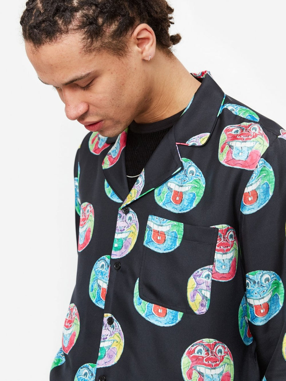 Soulland Soulland Richman Silk Longsleeve Shirt - Multi - Multi