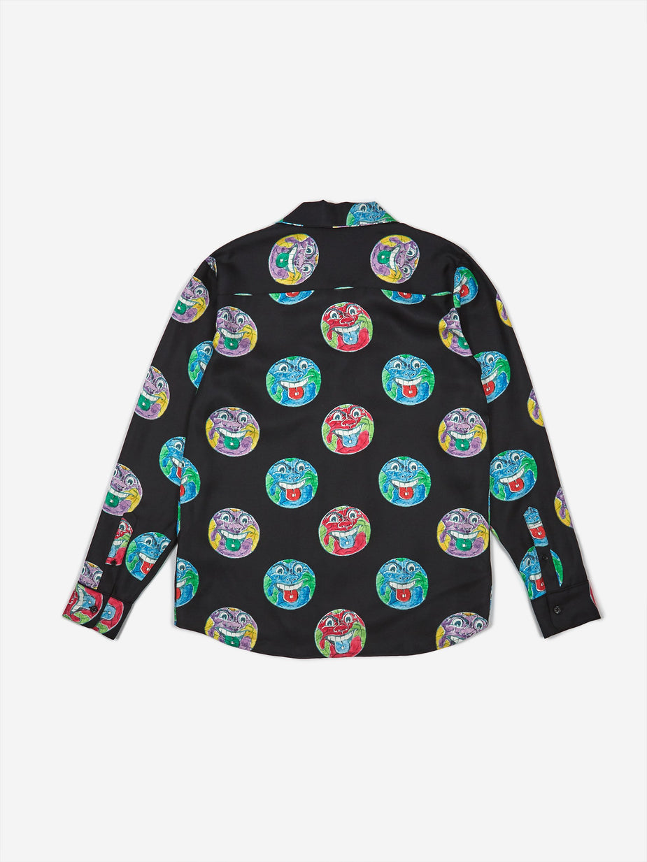 Soulland Soulland Richman Silk Longsleeve Shirt - Multi - Multi