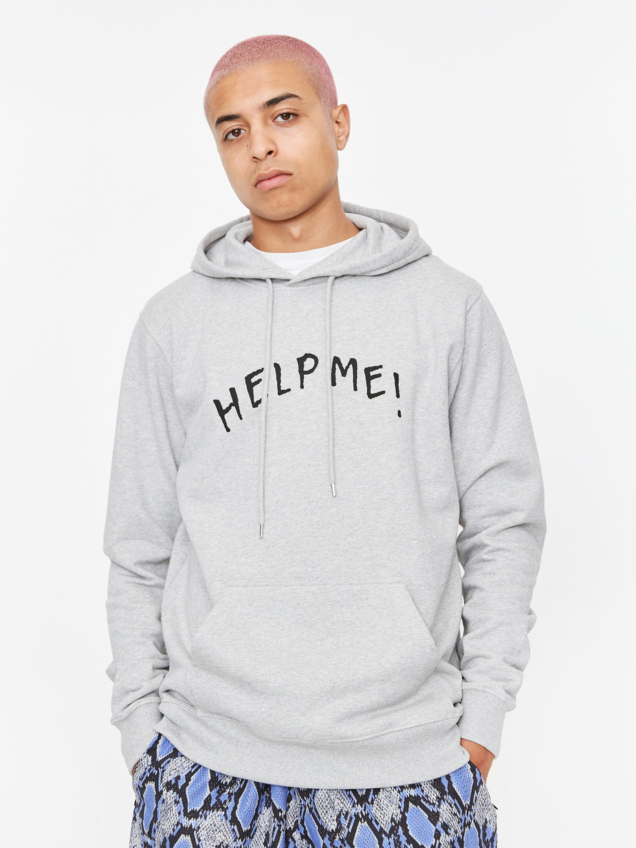 Soulland Soulland x André Saraiva Fidelite Hoodie - Grey Melange - Grey