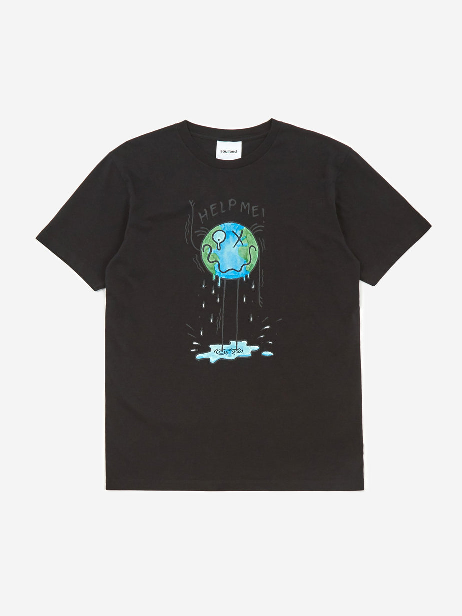 Soulland Soulland x André Saraiva Saraiva T-Shirt - Black - Black