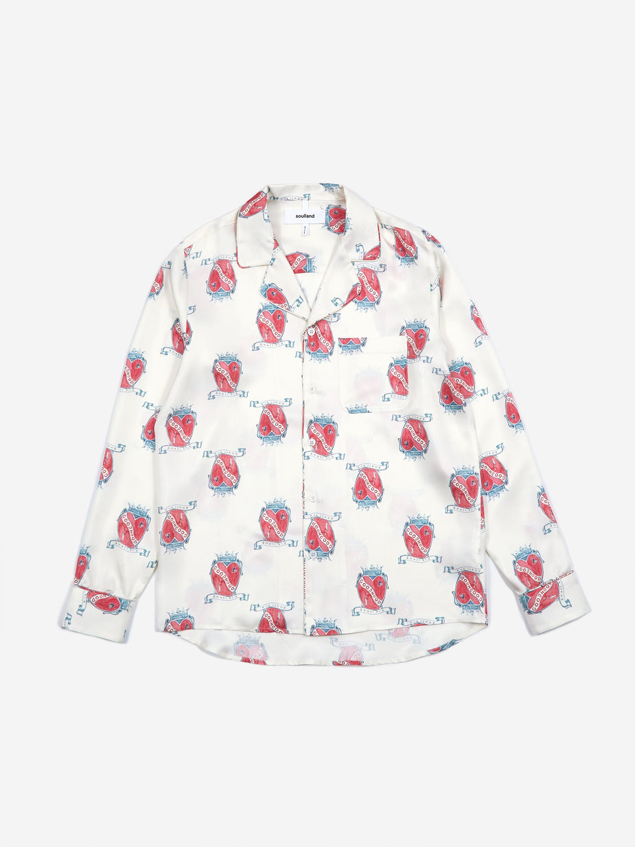 Soulland Goodhood x Soulland Silk Shirt - White - White