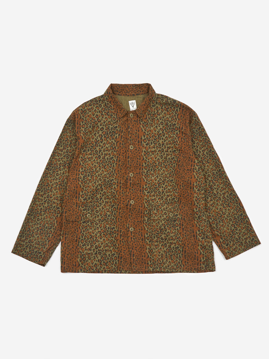 South2 West8 South2 West8 Hunting Shirt - Leopard - Animal Print