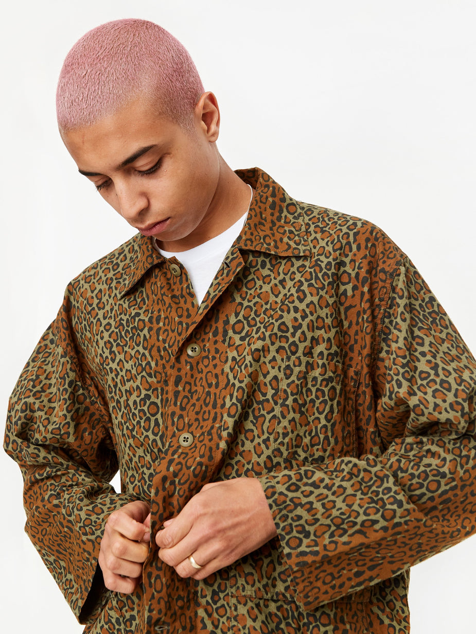 South2 West8 South2 West8 Hunting Shirt - Leopard - Animal Print