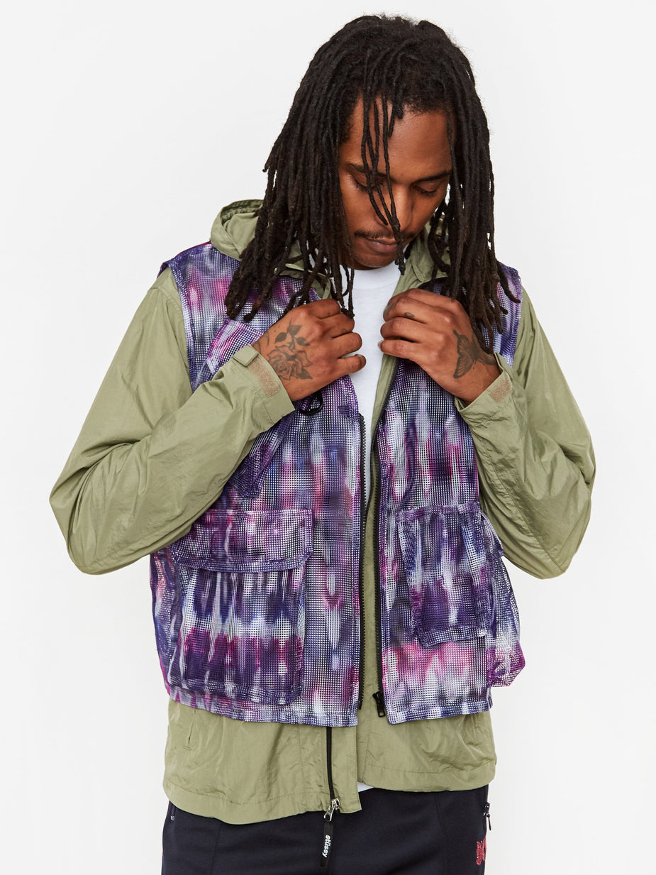 South2 West8 South2 West8 Mesh Bush Vest - Tie Dye - Tie-Dye