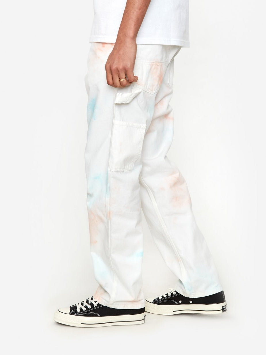Stan Ray Stan Ray OG Painter Overdye Trouser - Coral/Parrot Tie Dye - Tie-Dye
