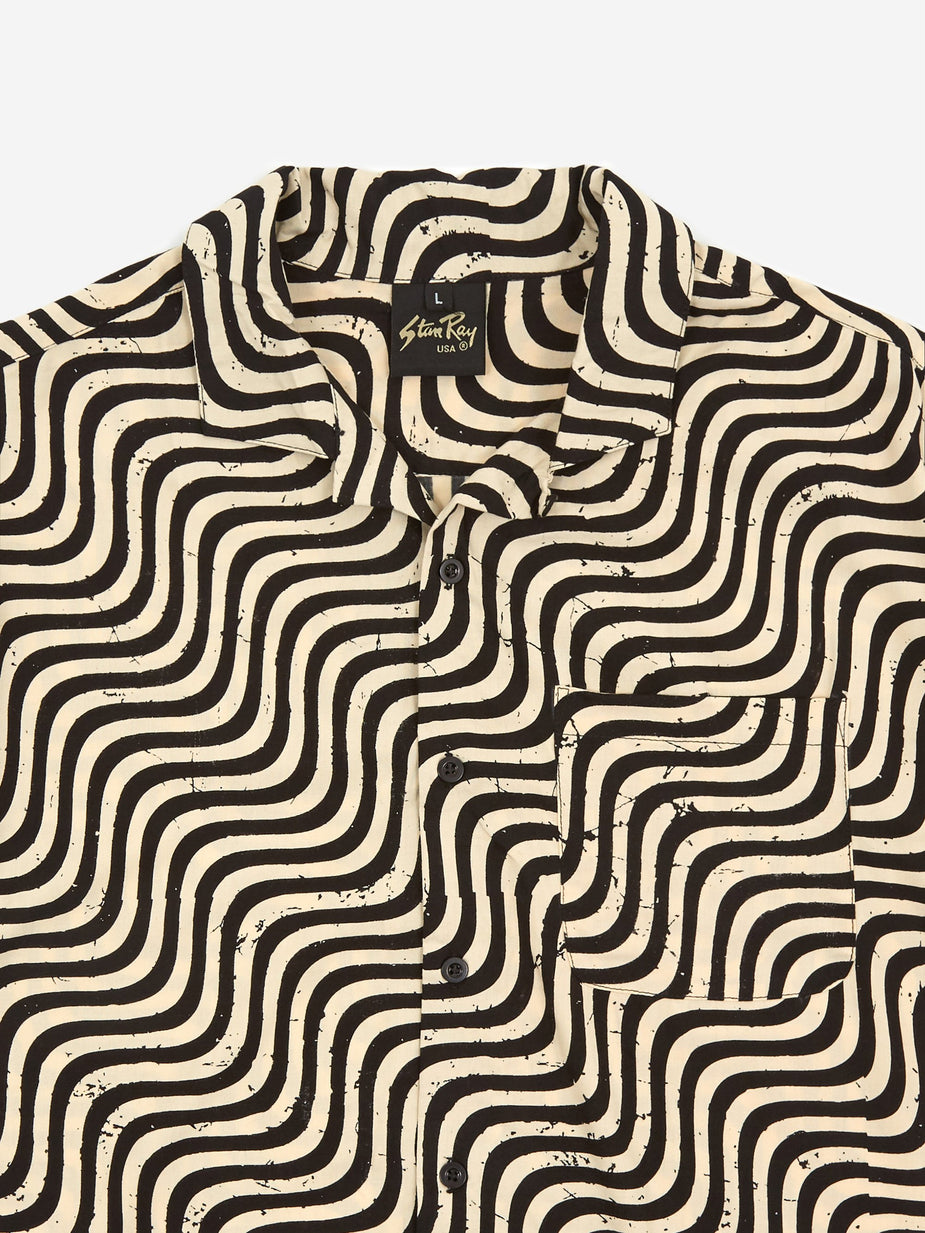 Stan Ray Stan Ray Printed Shortsleeve Shirt - Black/Natural - Black