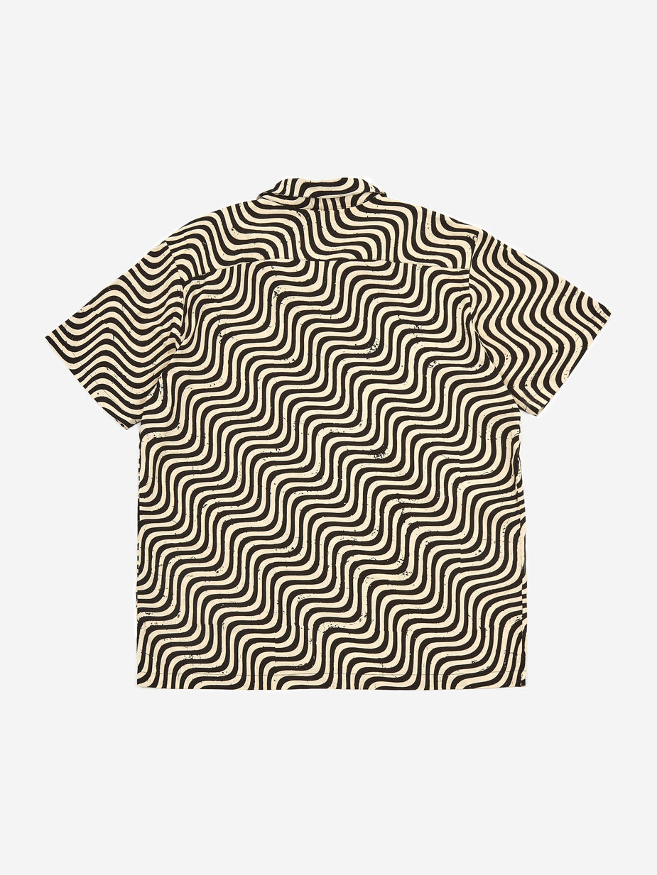 Stan Ray Stan Ray Printed Shortsleeve Shirt - Black/Natural - Black