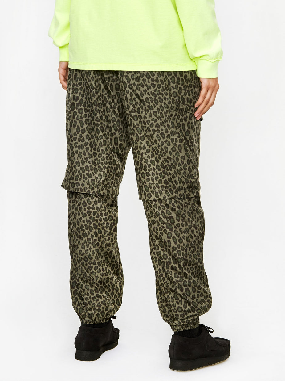 Stand Alone Stand Alone Leopard Print Trouser - Khaki - Neutrals