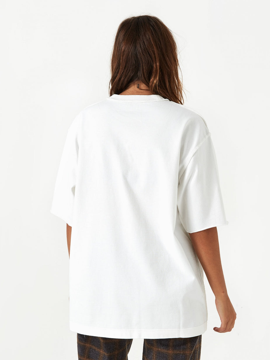 Stand Alone Stand Alone Big Logo Shortsleeve T-Shirt - White - White