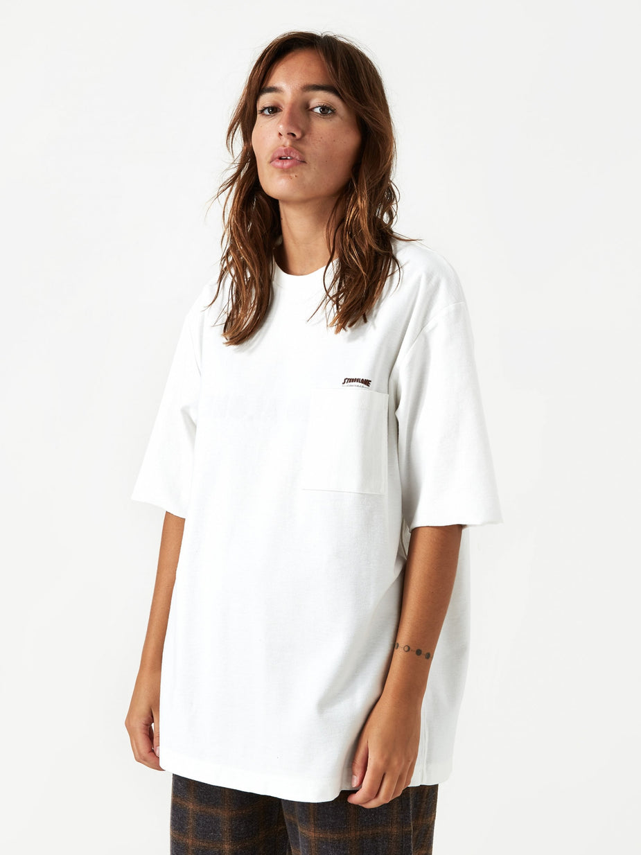 Stand Alone Stand Alone Big Logo Shortsleeve T-Shirt - White - White