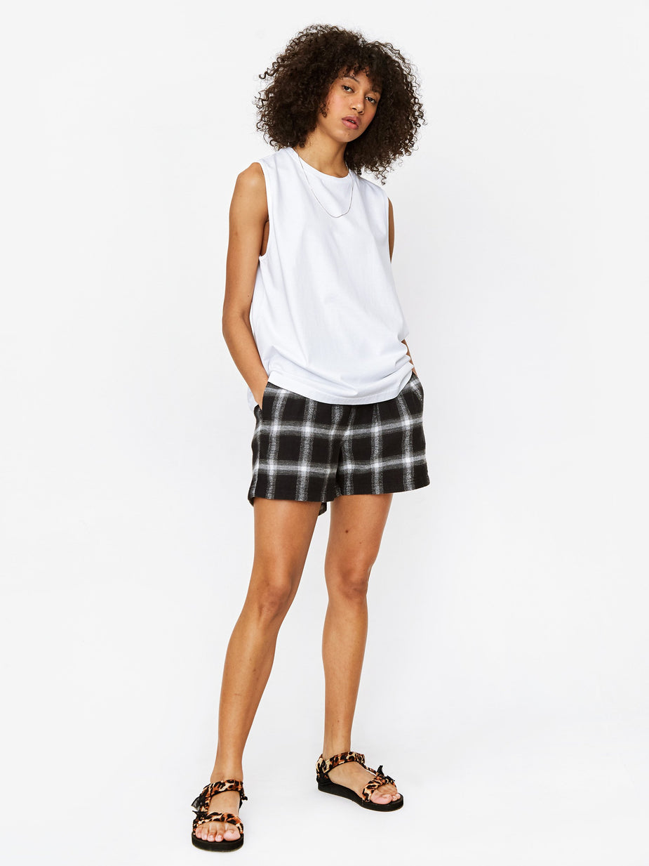 Stand Alone Stand Alone Check Short - Black - Black