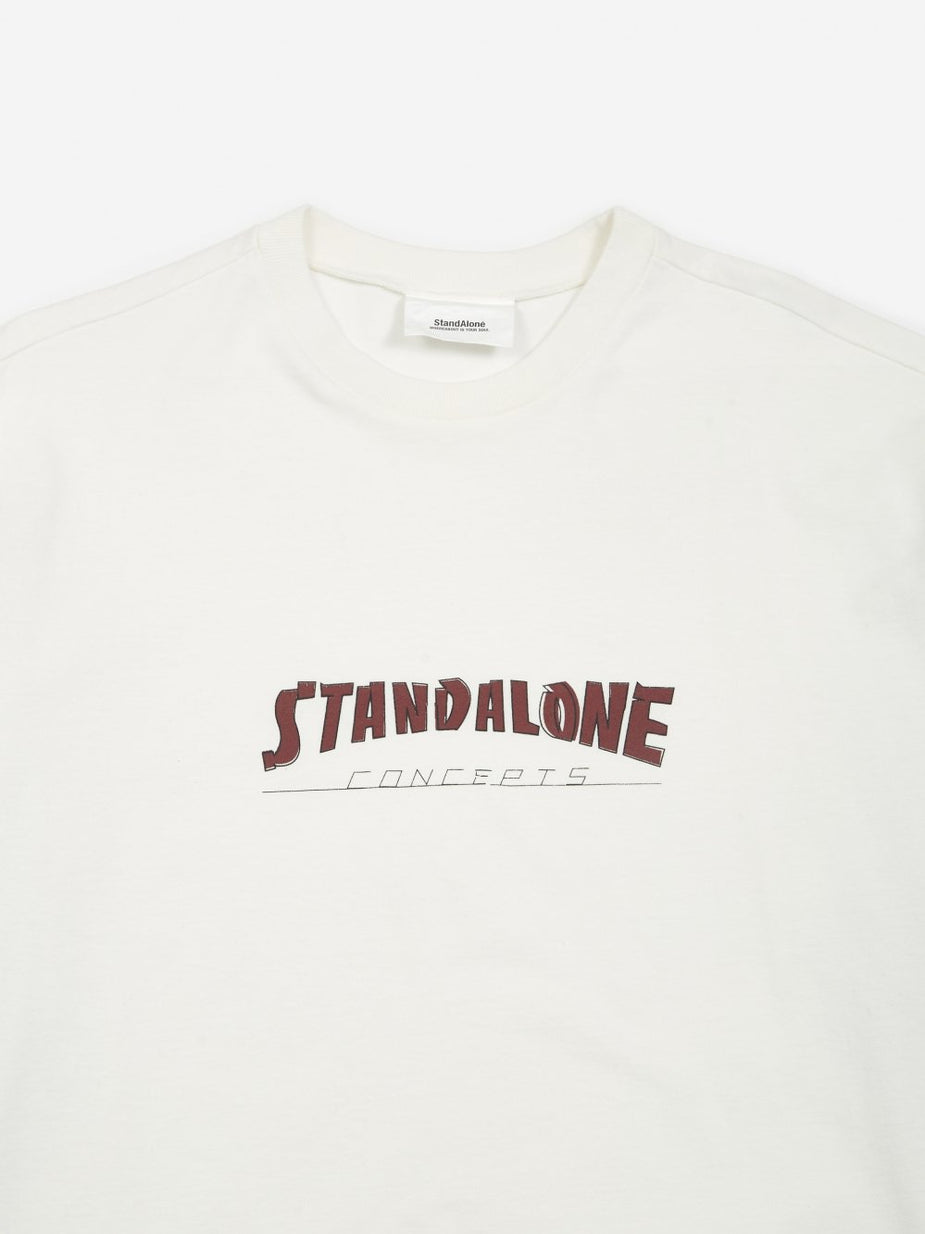Stand Alone Stand Alone Contrast Longsleeve T-Shirt - White/Navy - White