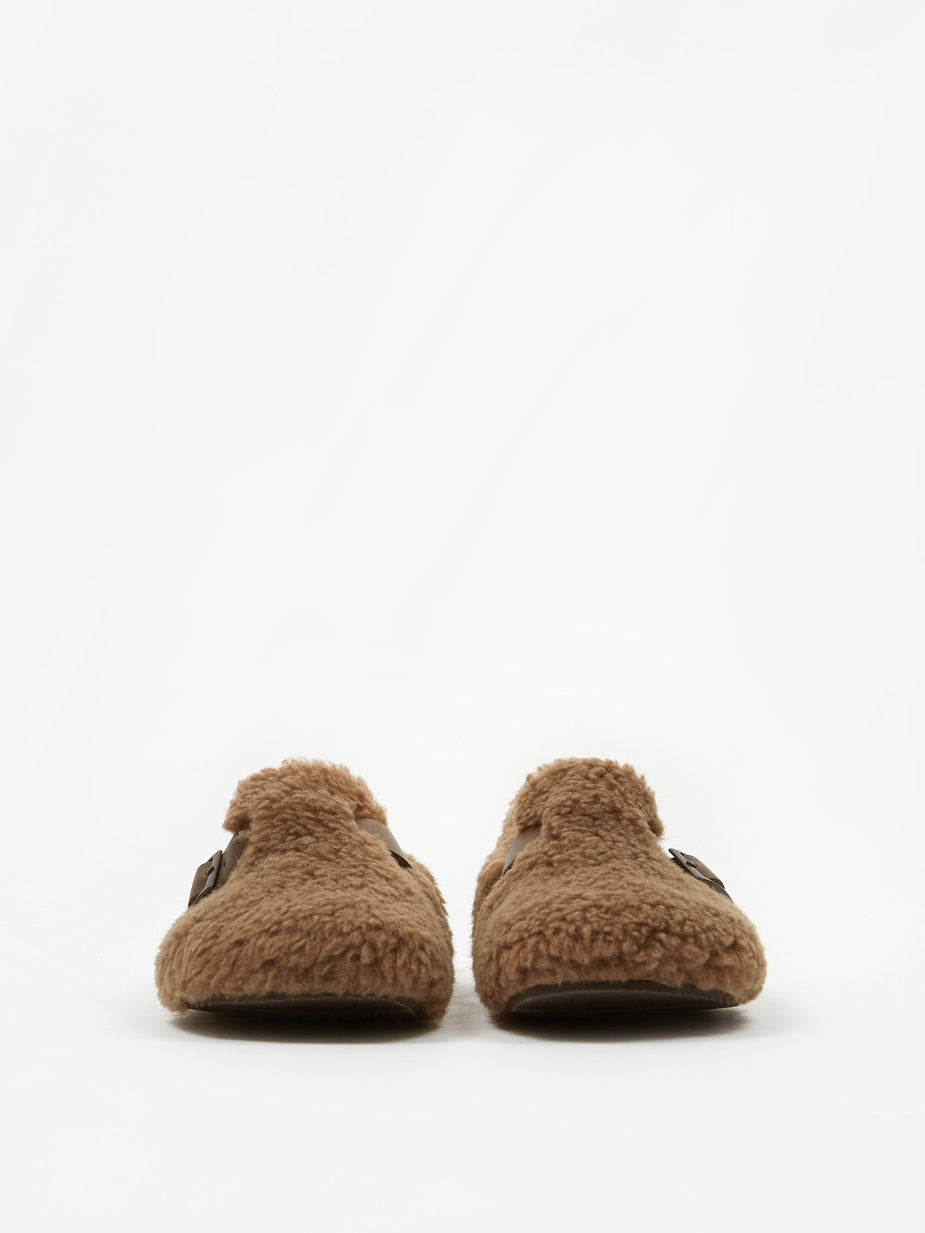 Stand Alone Stand Alone Faux Fur Slip On Shoe - Brown Fur - Brown