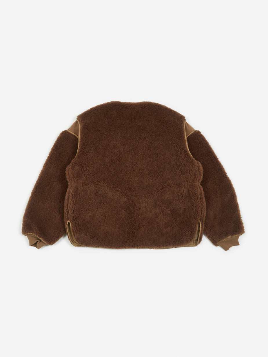 Stand Alone Stand Alone Fur Jacket - Brown Fur - Brown