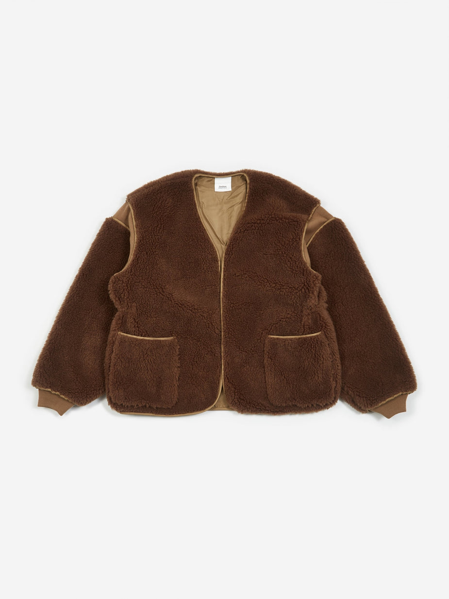 Stand Alone Stand Alone Fur Jacket - Brown Fur - Brown