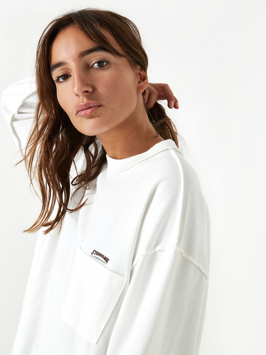 Stand Alone Stand Alone Longlseeve T-Shirt - White - White