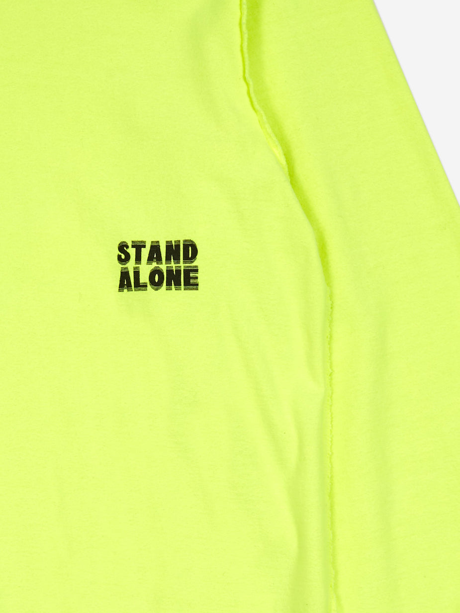 Stand Alone Stand Alone Longsleeve T-Shirt - Neon Yellow - Yellow
