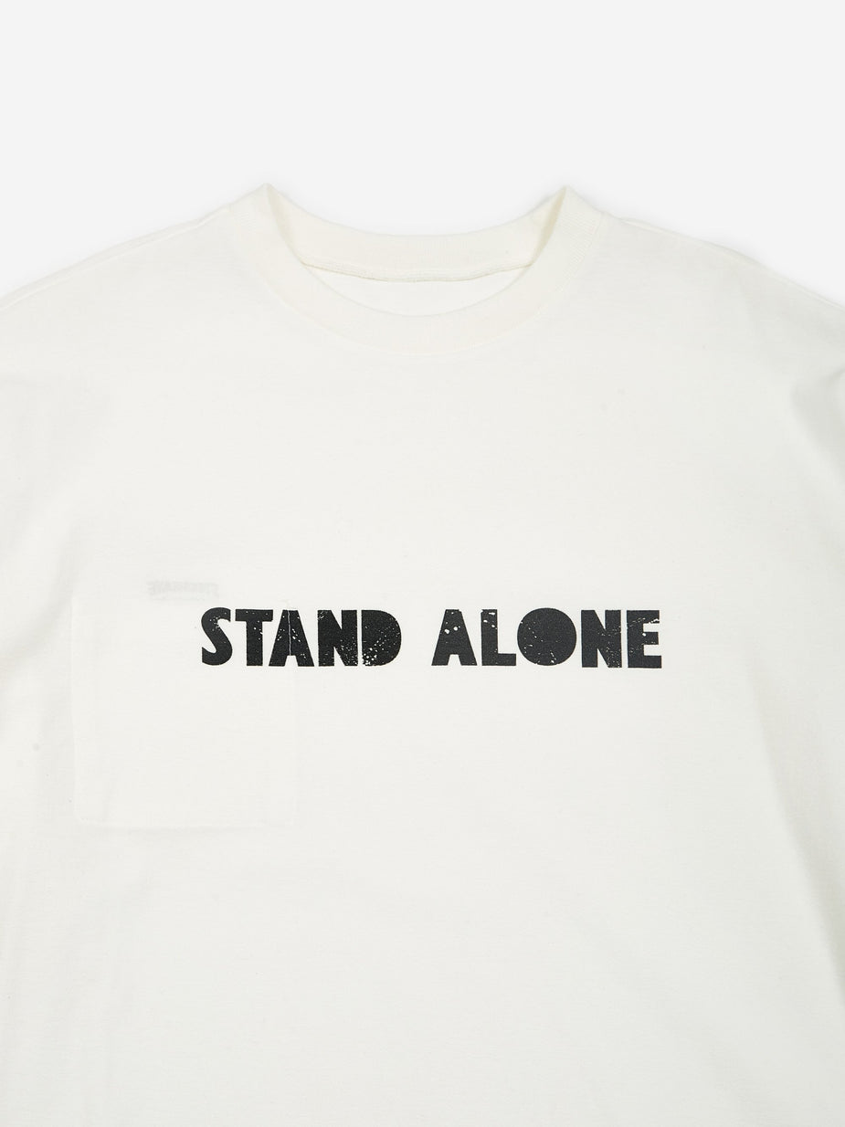 Stand Alone Stand Alone Longlseeve T-Shirt - White - White