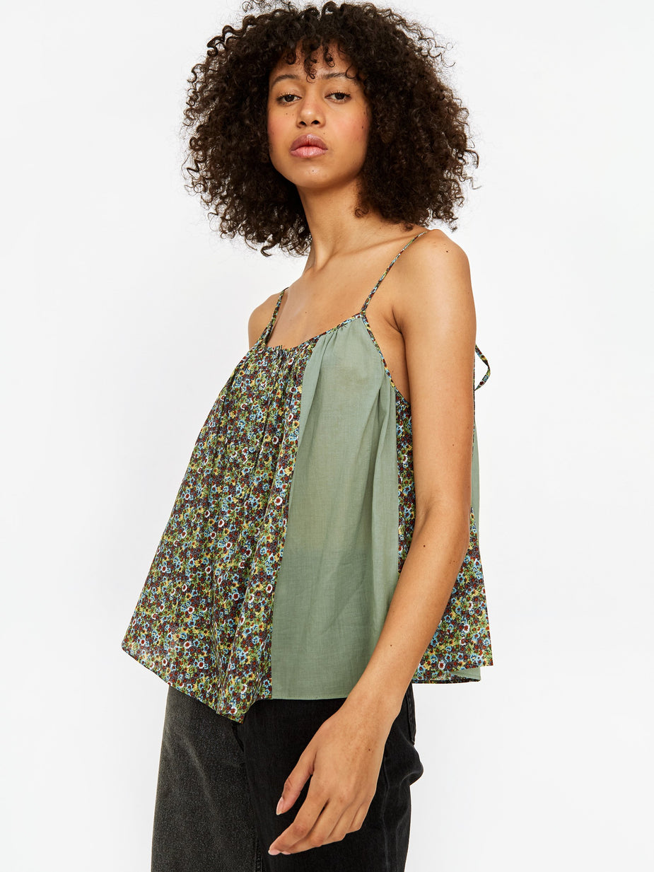 Stand Alone Stand Alone Oversized Cami Top - Green - Green