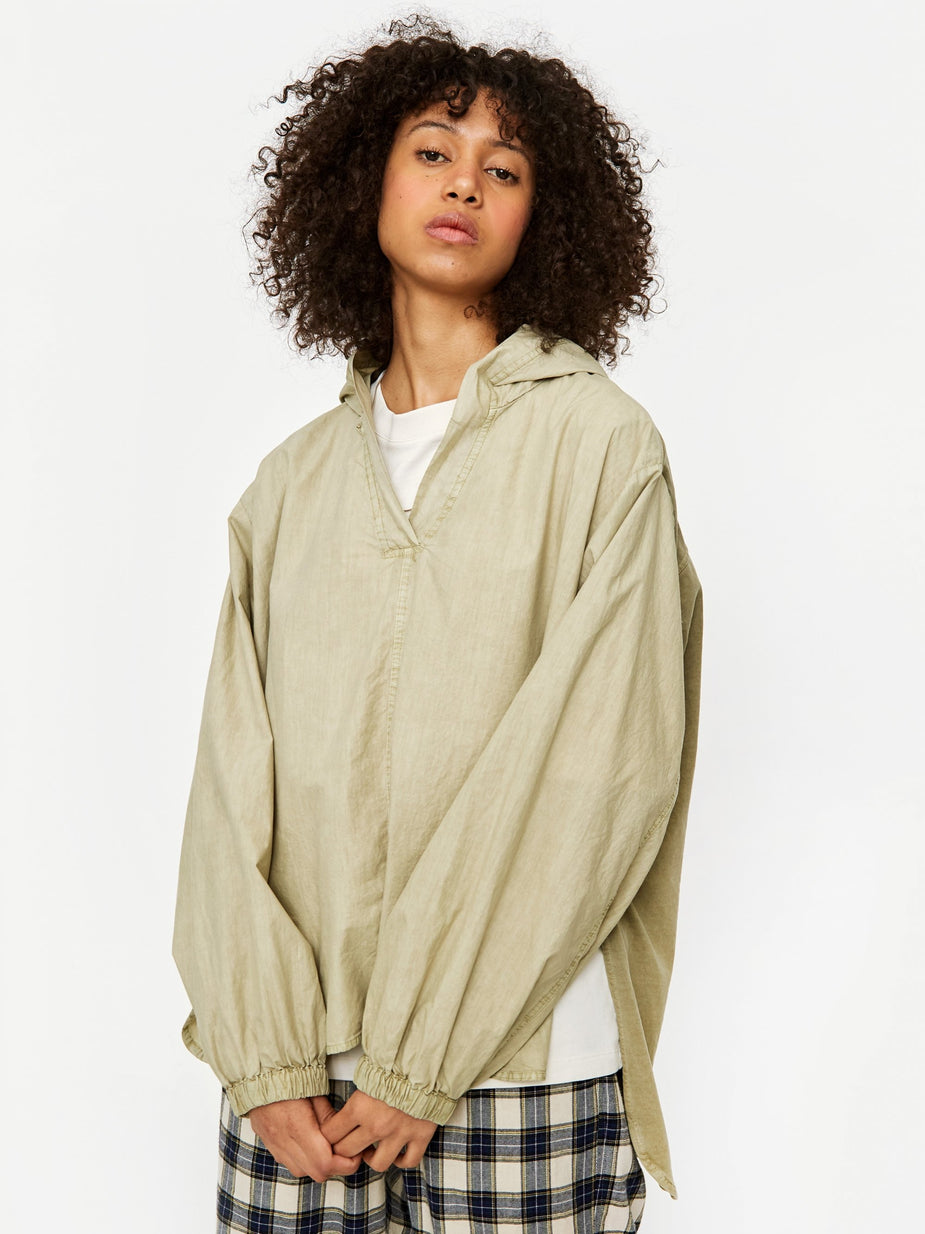 Stand Alone Stand Alone Oversized Hooded Top - Khaki - Neutrals