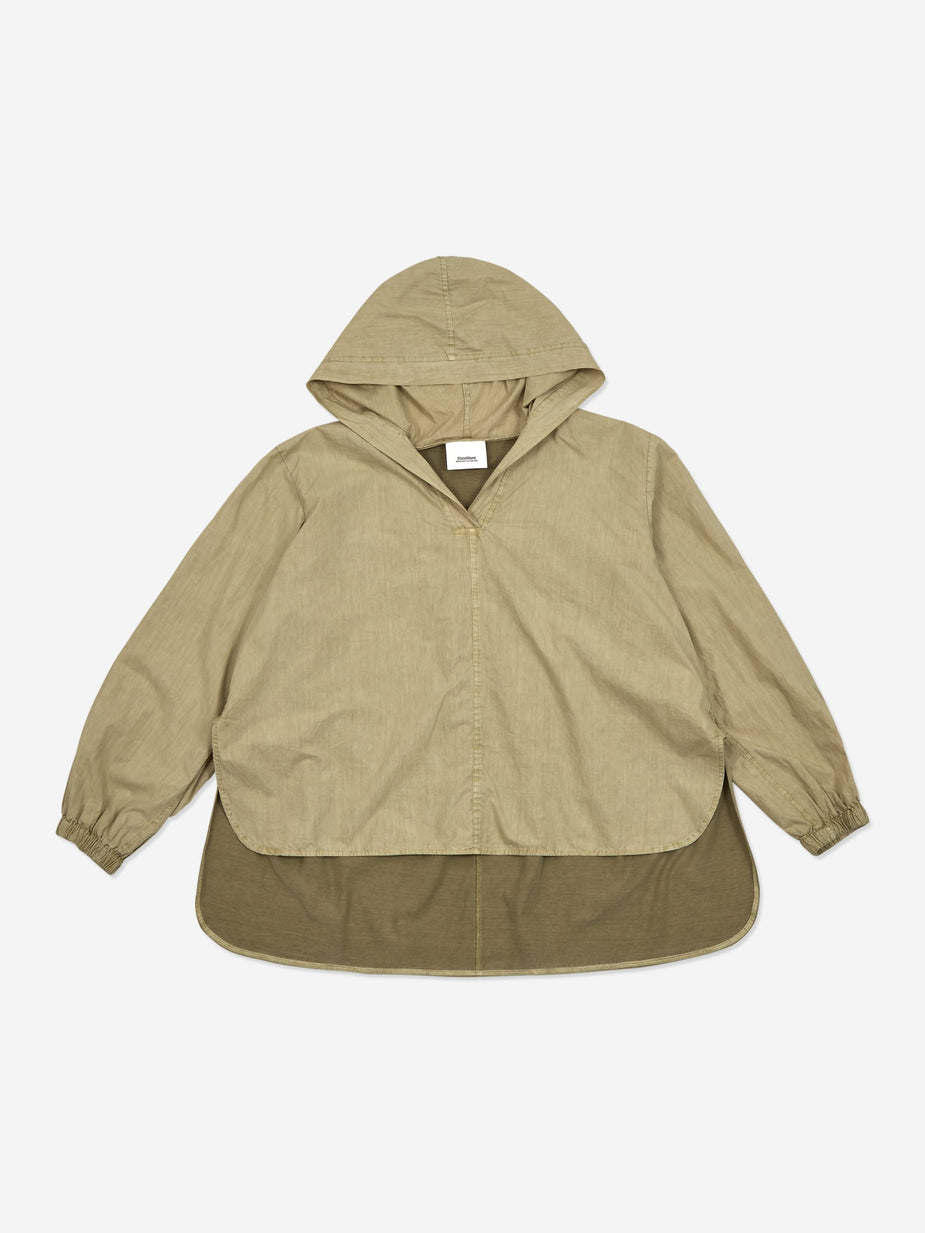 Stand Alone Stand Alone Oversized Hooded Top - Khaki - Neutrals