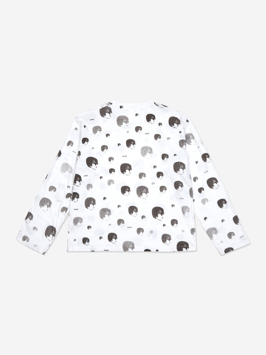 Stand Alone Stand Alone Print Longsleeve T-Shirt - White - White