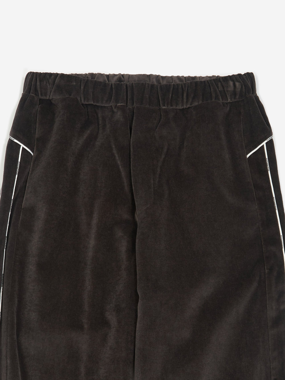 Stand Alone Stand Alone Velvet Loose Fit Trouser - Grey - Grey