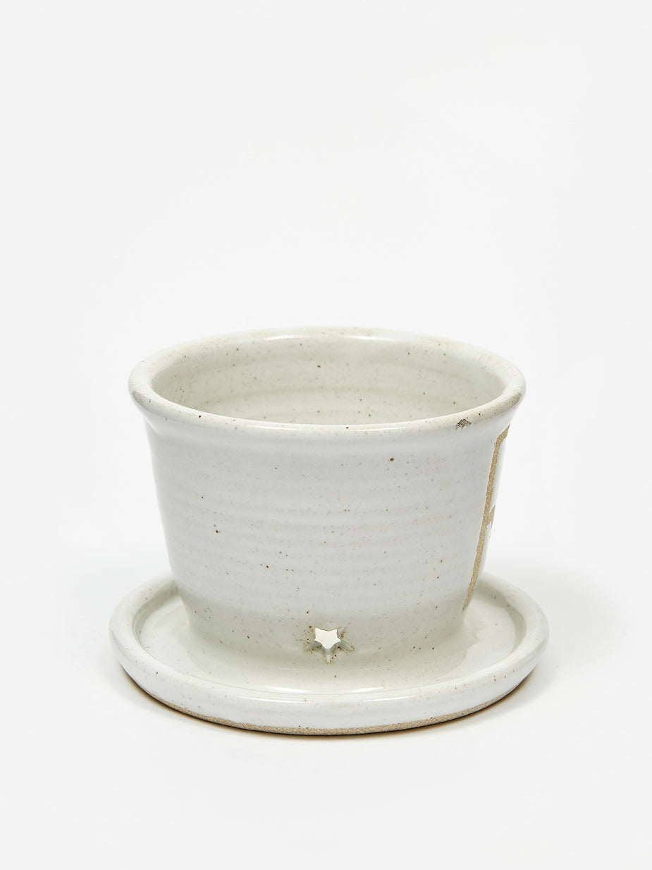 Stardust Ceramix Stardust Ceramix RIP Planter - White Fleck - White