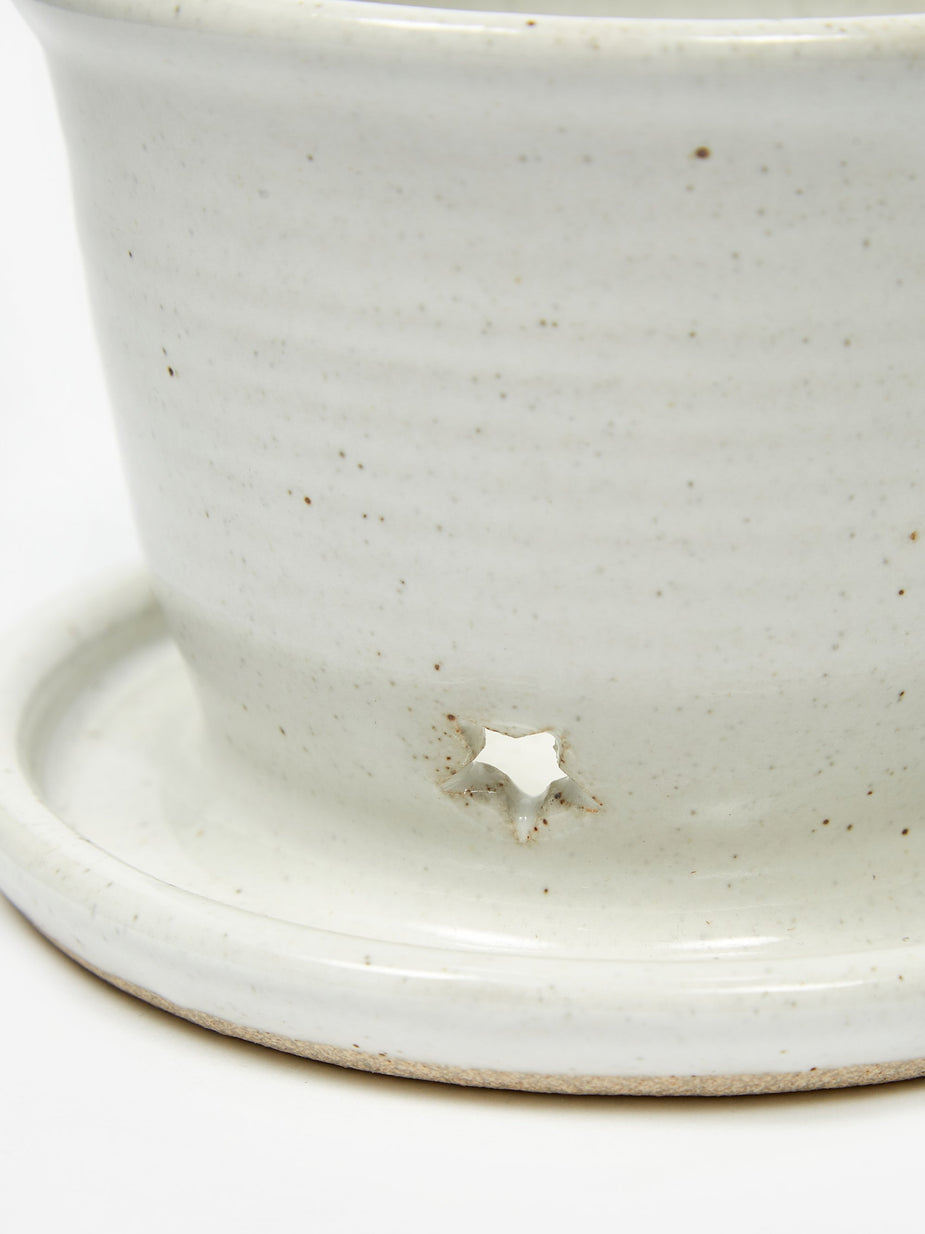Stardust Ceramix Stardust Ceramix RIP Planter - White Fleck - White