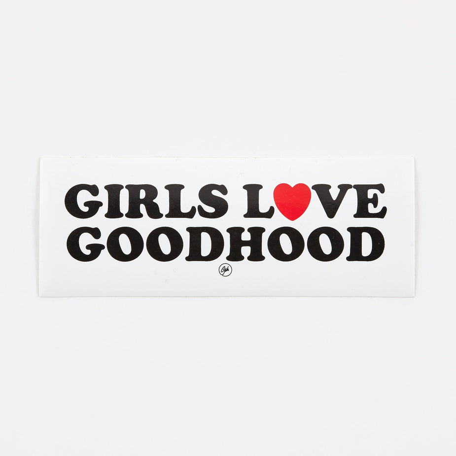 Goods By Goodhood Goods by Goodhood Girls Love Sticker - White - White