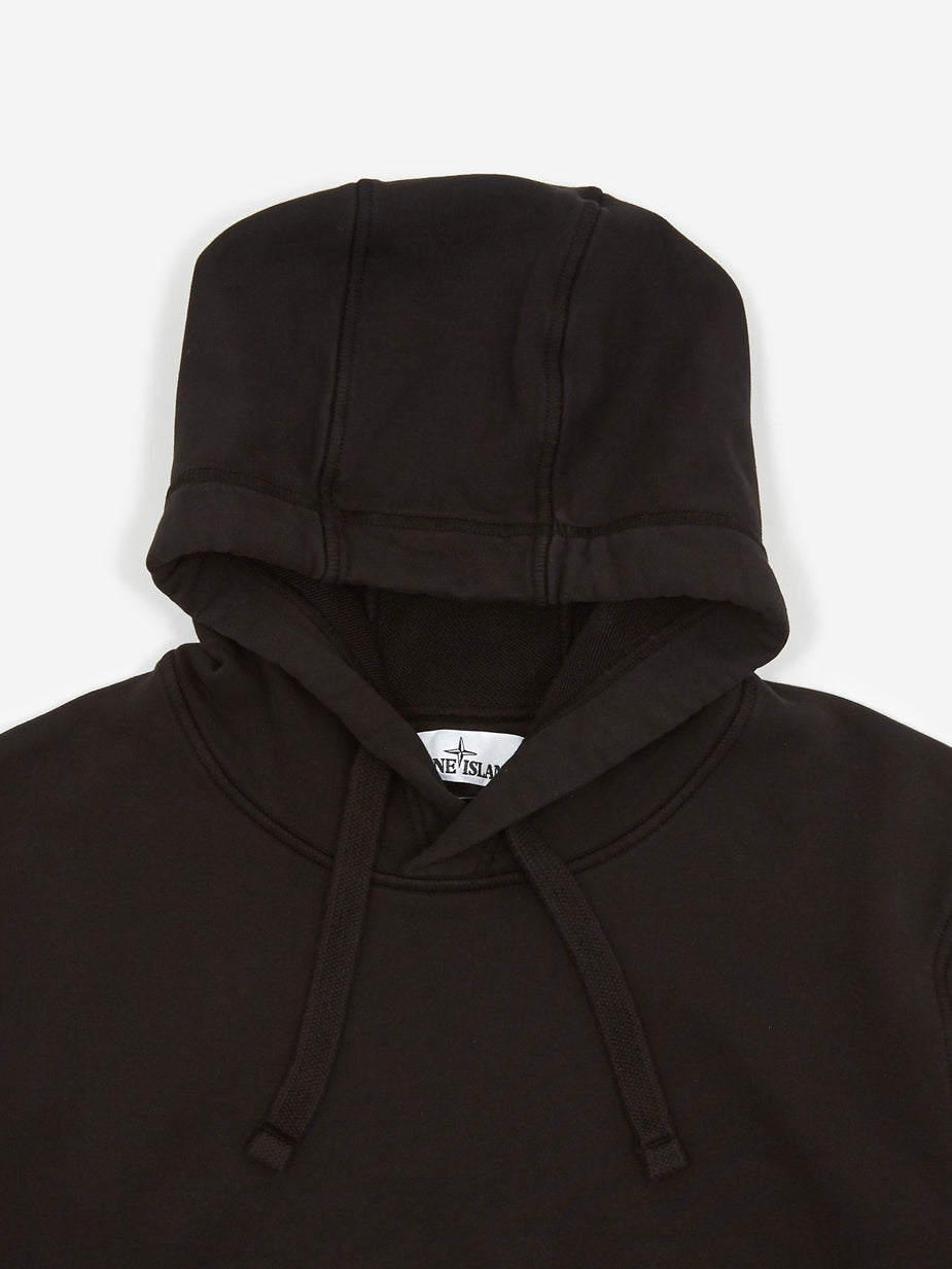 Stone Island Stone Island Cotton Fleece Garment Dyed Sweatshirt - Black - Black