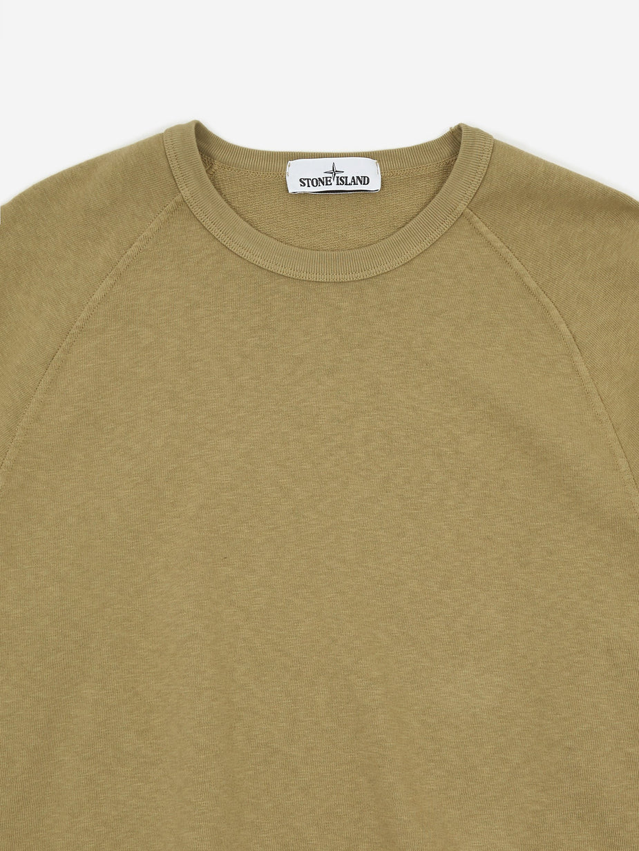 Stone Island Stone Island Malfile Fleece Garment Dyed Sweatshirt - Bark - Other