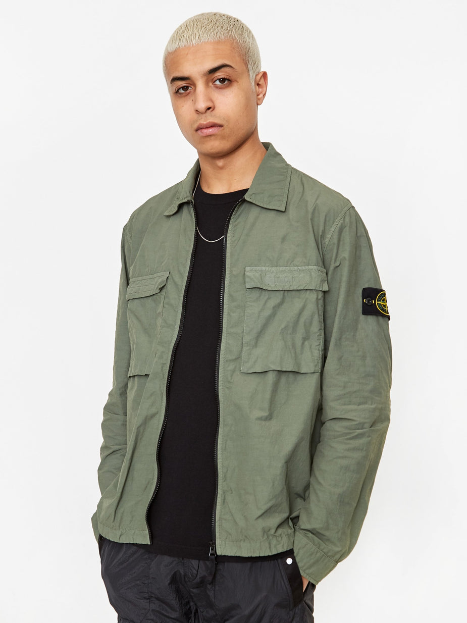 Stone Island Stone Island Naslan Light Tinto Cap Overshirt - Black - Black
