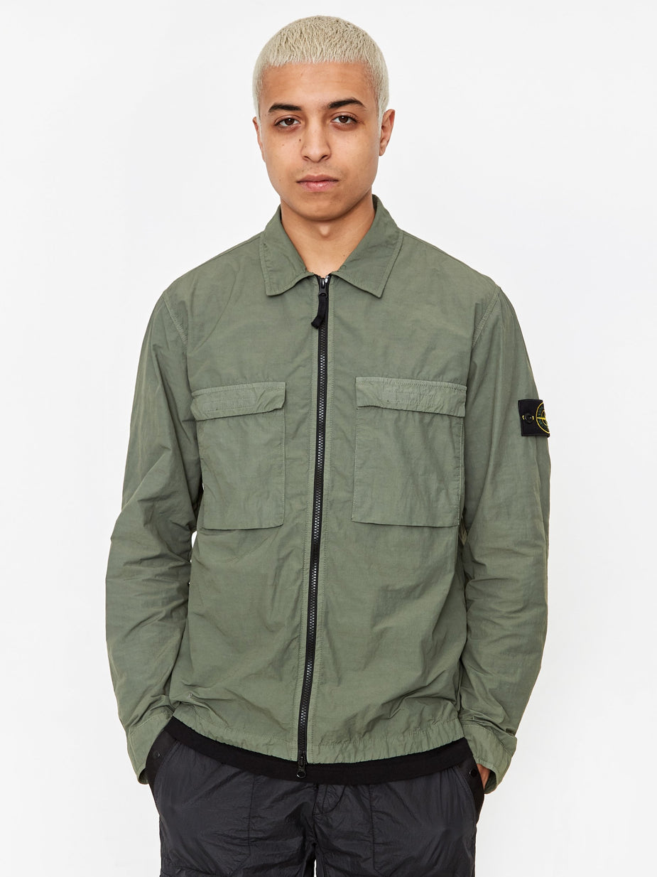 Stone Island Stone Island Naslan Light Tinto Cap Overshirt - Black - Black