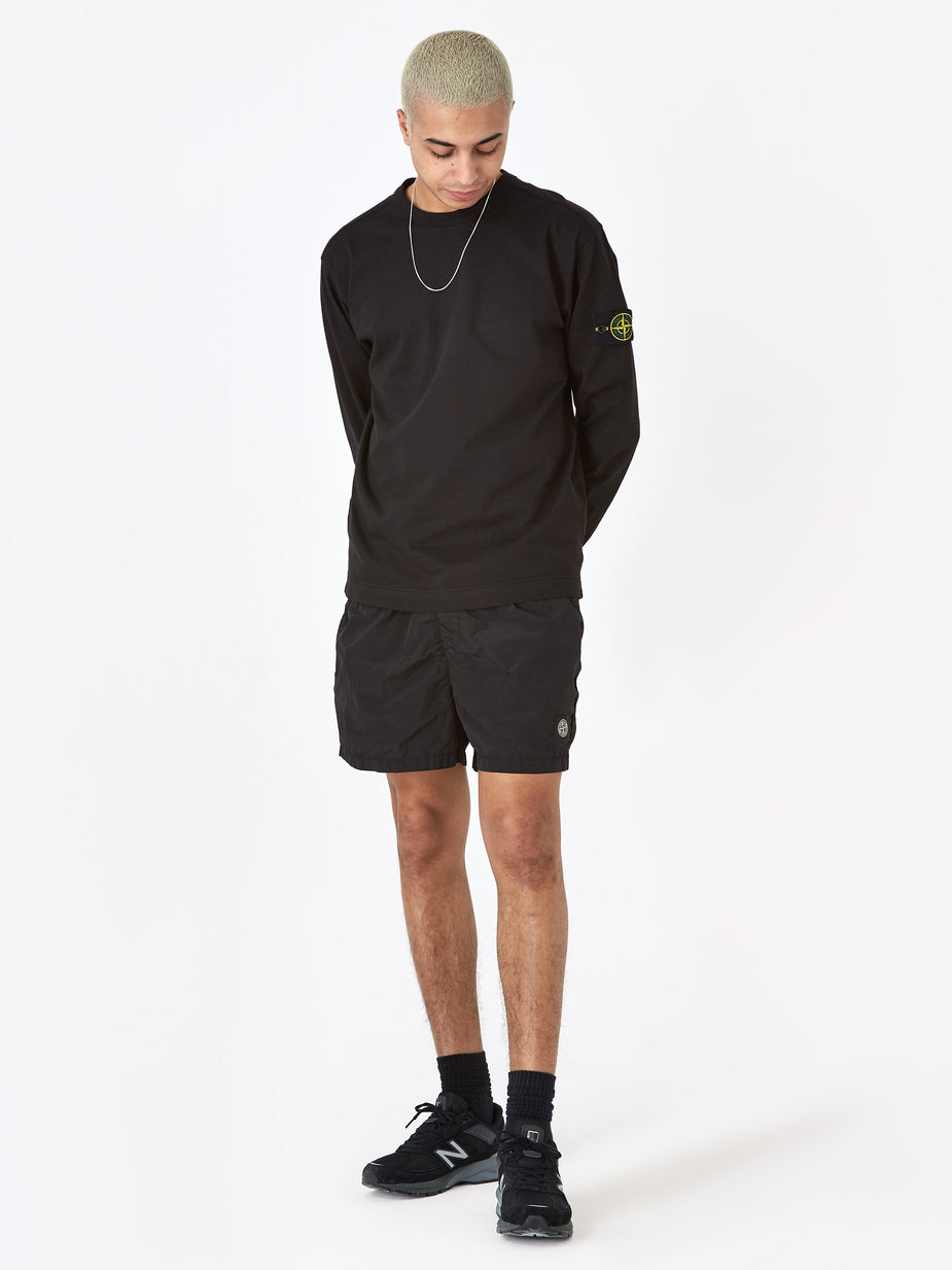 Stone Island Stone Island Nylon Metal Garment Dyed Short - Black - Black