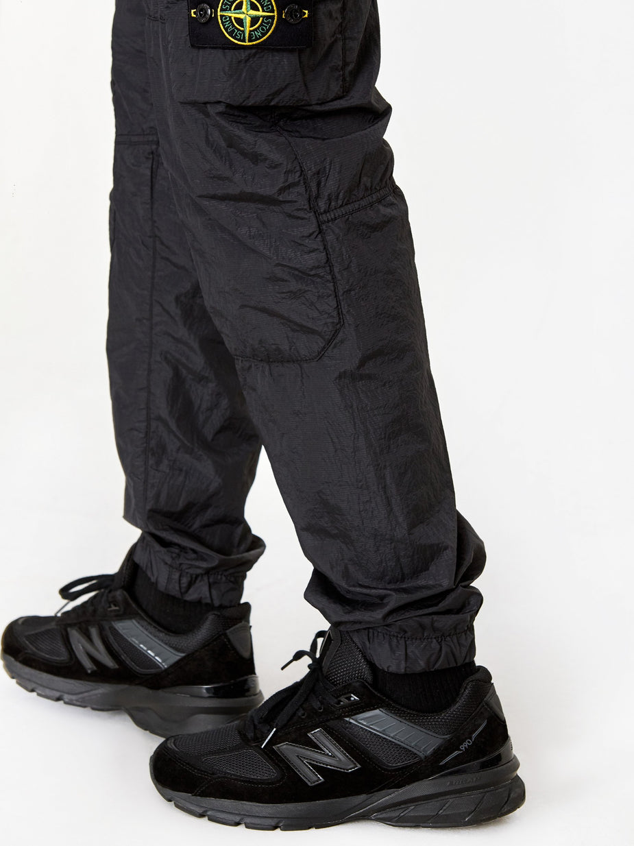 Stone Island Stone Island Seersucker Trouser - Black - Black