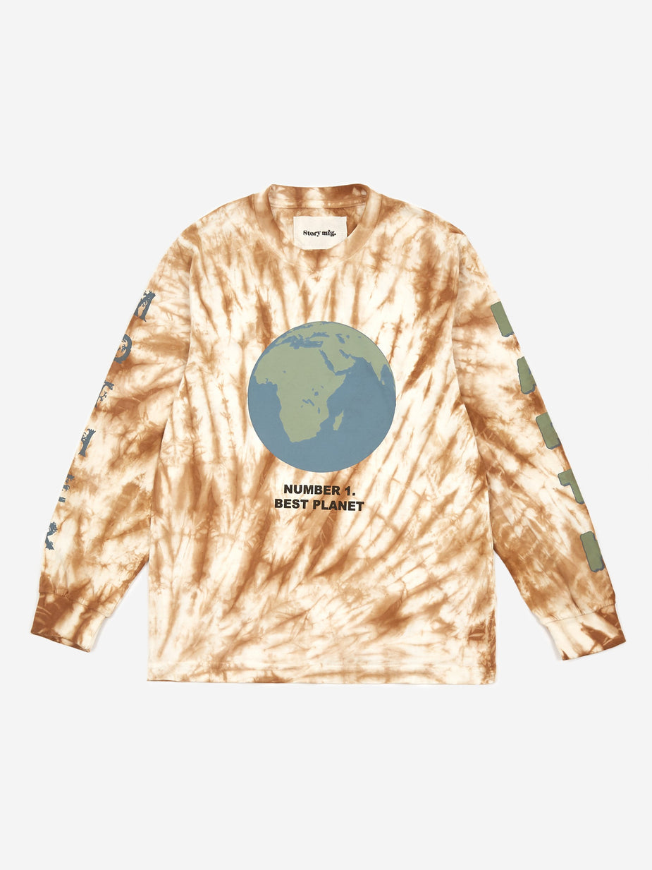 STORY mfg. STORY mfg. Grateful Longsleeve T-Shirt - Bark Ripple - Other