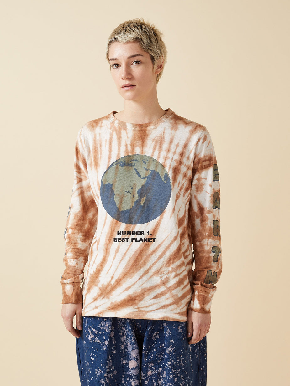 STORY mfg. STORY mfg. Grateful Longsleeve T-Shirt - Bark Ripple - Other