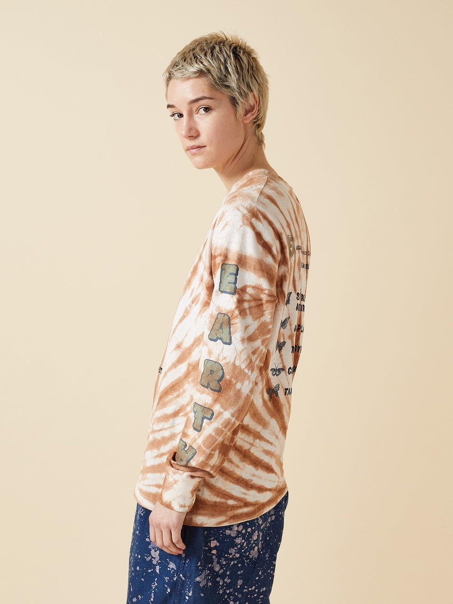 STORY mfg. STORY mfg. Grateful Longsleeve T-Shirt - Bark Ripple - Other