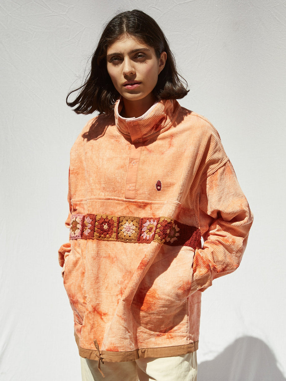 STORY mfg. STORY mfg. Polite Pullover Jacket - Peach Ripple - Other