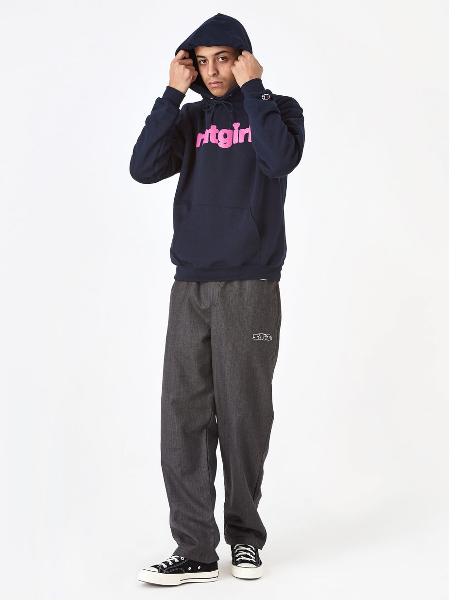 Stray Rats Stray Rats Ratgirl Heart Hooded Sweatshirt - Navy - Blue