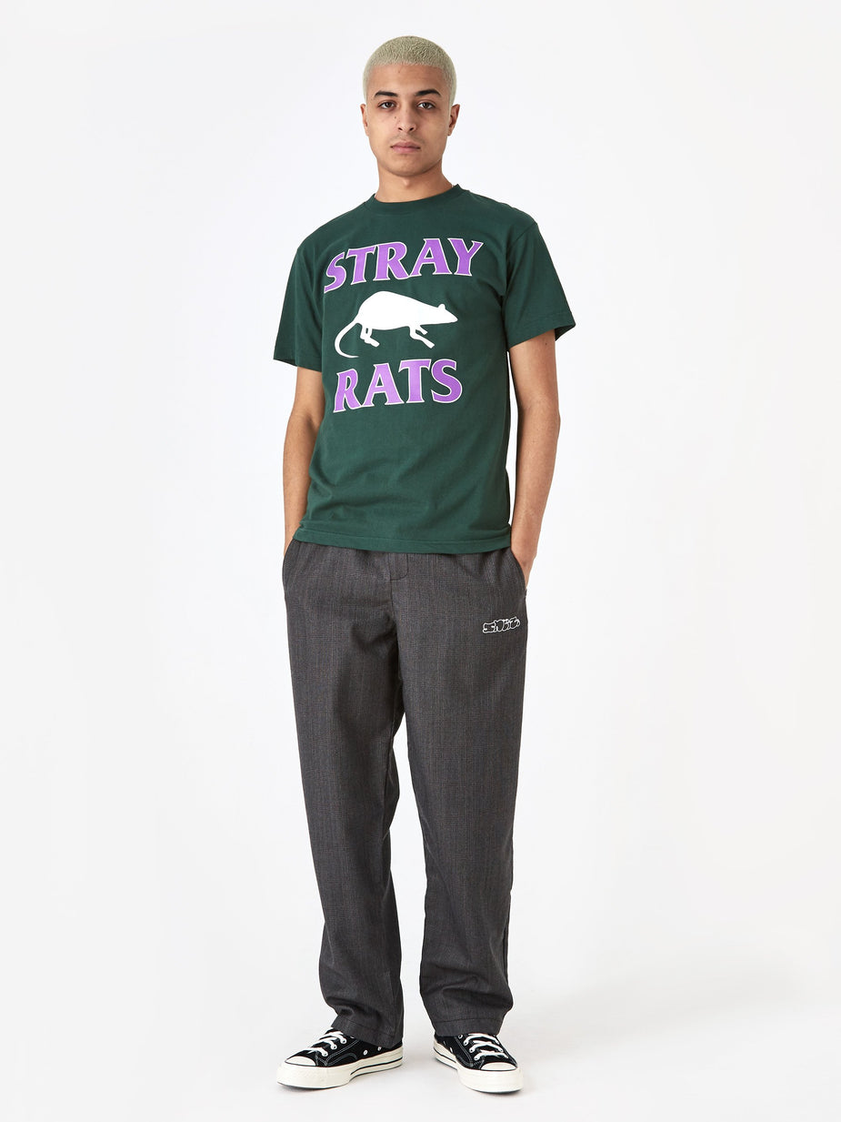 Stray Rats Stray Rats Rodenticide Shortsleeve T-Shirt - Dark Green - Green