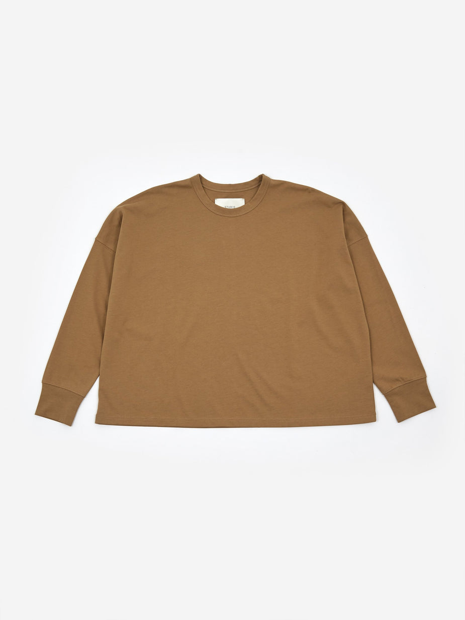 Studio Nicholson Studio Nicholson Longsleeve T-Shirt - Tan - Orange